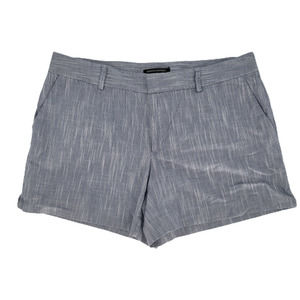 Banana Republic 10 Shorts Lightweight Pockets Blue Chambray